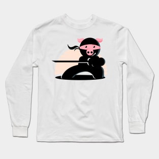 Ninja Pig Long Sleeve T-Shirt